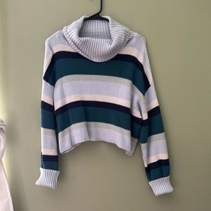 Cropped knit sweater